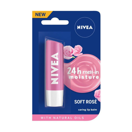 NIVEA Lip Balm - Soft Rose (4.8gm)