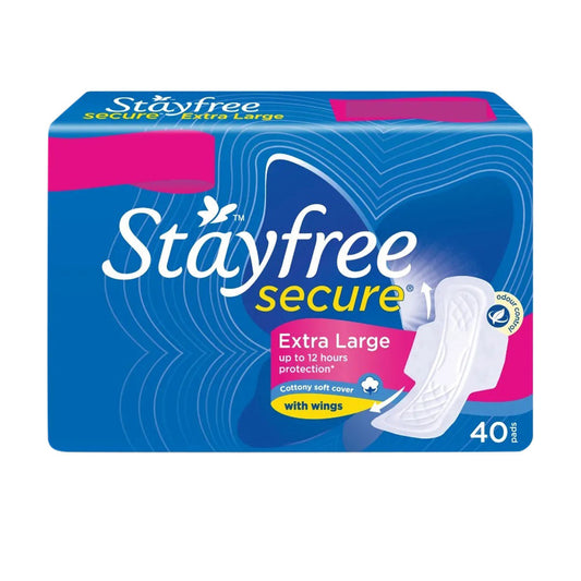 Stayfree Secure Cottony Soft Cover With Wings - XL (40 Pads)