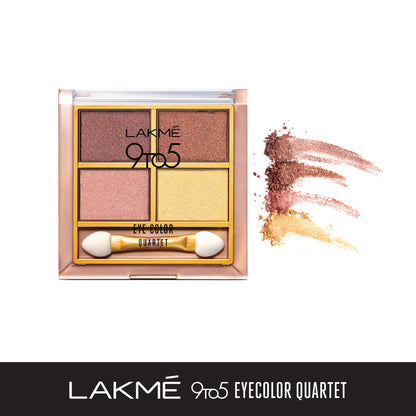 Lakme 9 To 5 Eye Quartet Eyeshadow - Desert Rose (7gm)
