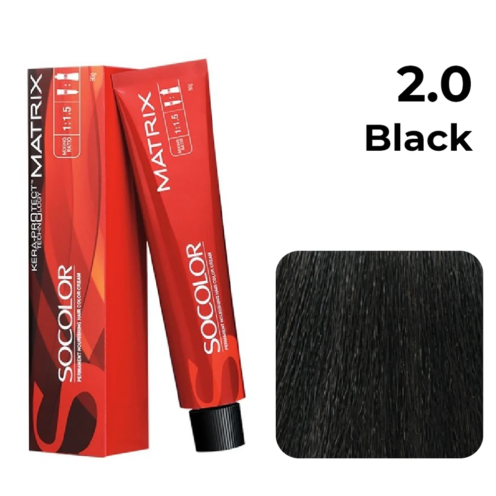 Matrix SoColor 2.0 Black (Neutral Palette) (90 g) – Indofussion