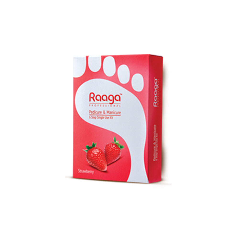 Raaga Pedicure & Manicure 6 Step Dual use kit Strawberry
