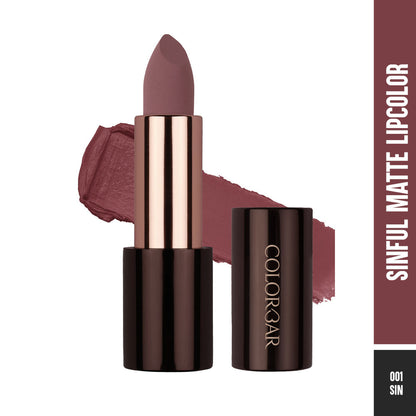 Colorbar Sinful Matte Lipcolor - Sin (3.5gm)