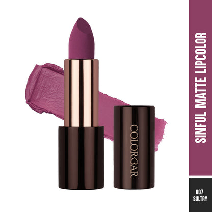 Colorbar Sinful Matte Lipcolor - Sultry (3.5gm)