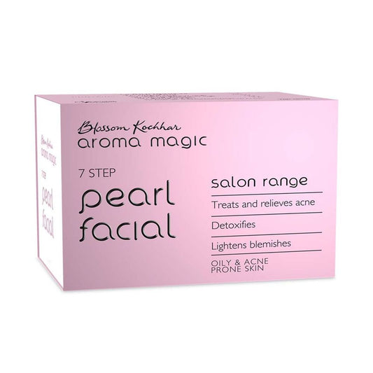 Aroma Magic 7 Step Pearl Facial Kit Salon Range (Oily & Acne Prone Skin) (30gm+18ml)