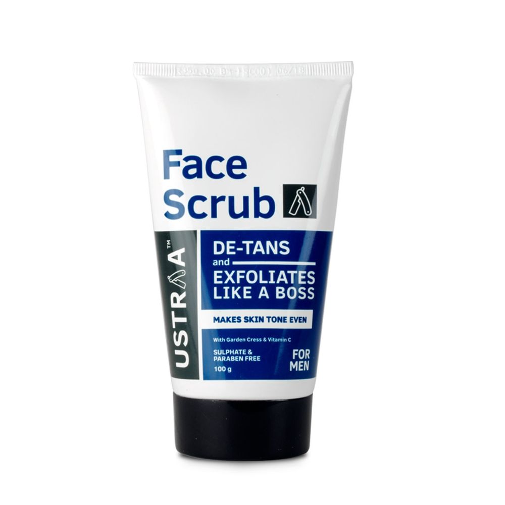 Ustraa De-Tans Face Scrub For Men (100gm)
