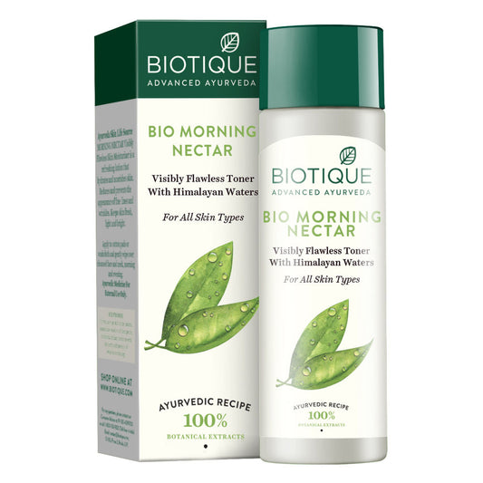 Biotique Bio Morning Nectar Visibly Flawless Toner with Himalayan Waters (120ml)