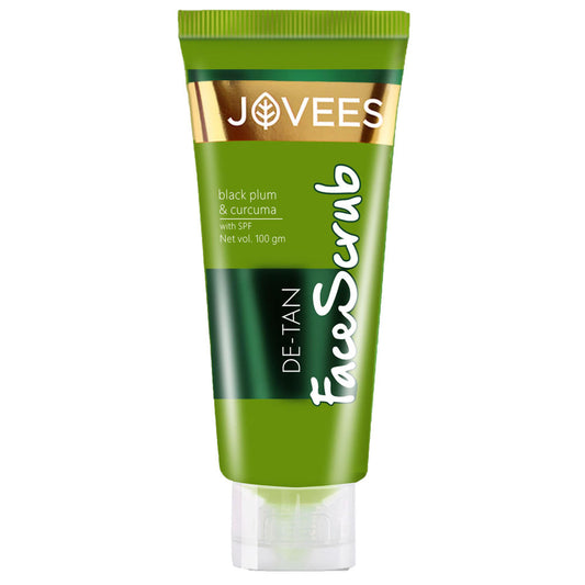 Jovees De-Tan Face Scrub (Blackplum &Curcuma)With Spf (100 gm)