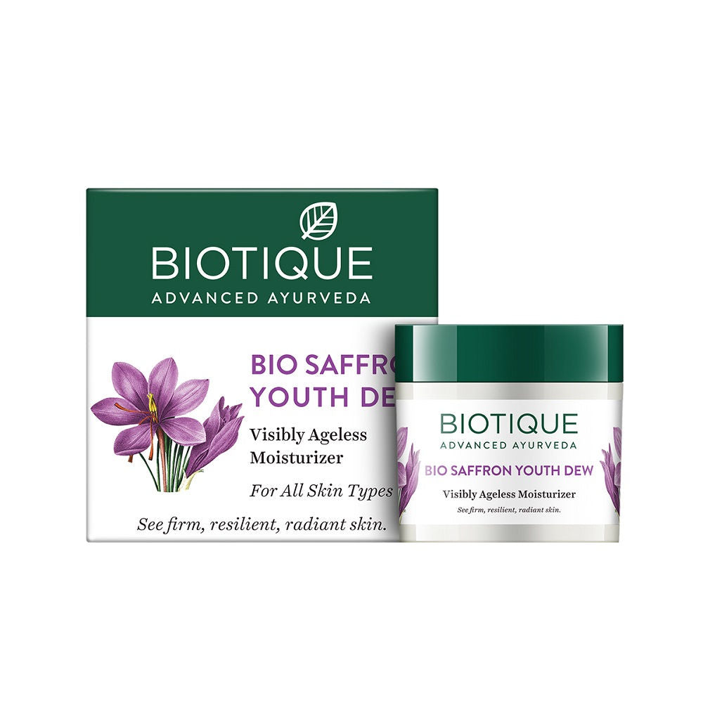 Biotique Bio Saffron Youth Dew Visibly Ageless Moisturizer (50gm)
