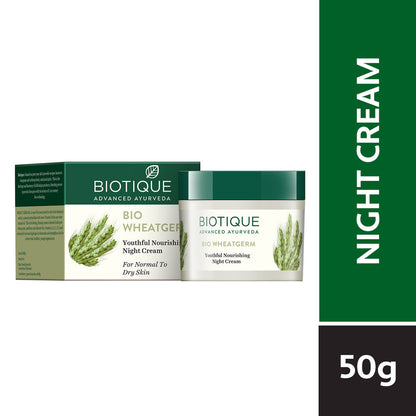 Biotique Bio Wheat Germ Youthful Nourishing Night Cream (50gm)
