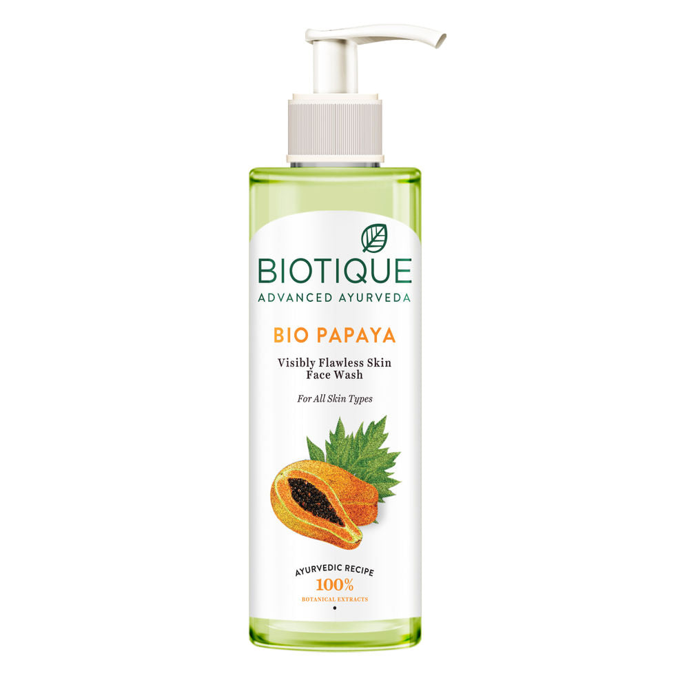 Biotique Bio Papaya Visibly Flawless Face Wash For All Skin Types (200ml)