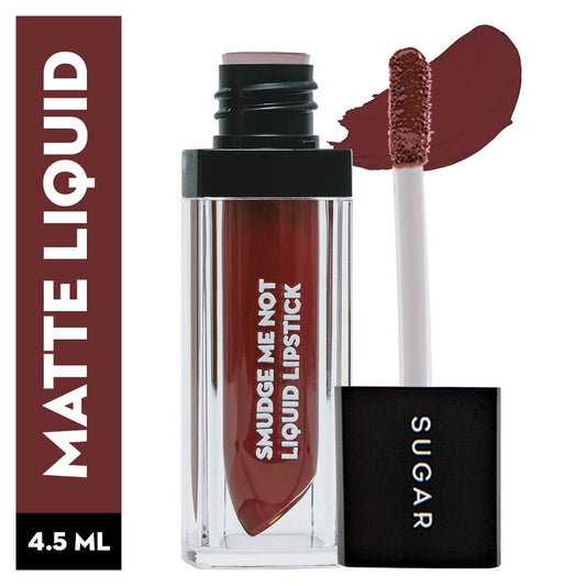 SUGAR Smudge Me Not Liquid Lipstick - 14 Teak Mystique (4.5ml)