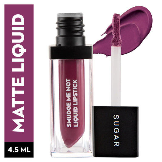 SUGAR Smudge Me Not Liquid Lipstick - 22 Mia Sangria (Purple Pink) (4.5ml)