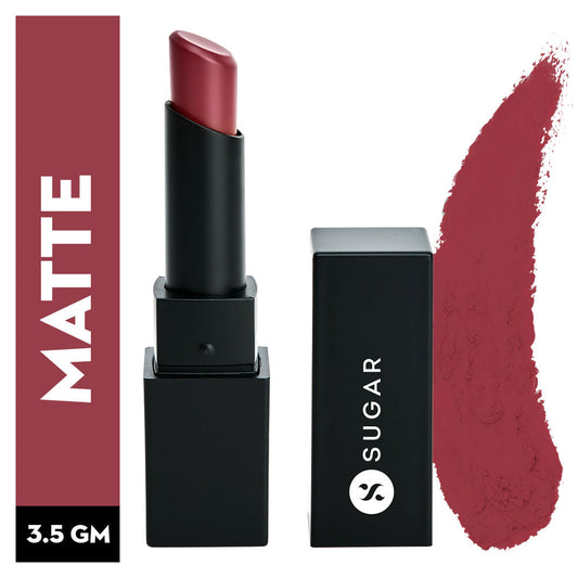SUGAR Nothing Else Matter Longwear Lipstick - 02 Red Rush (Red With Hints Of Pink, Orange) (3.2g)