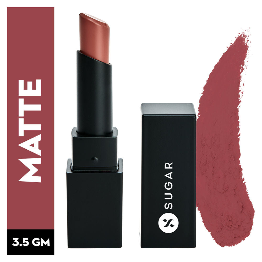 SUGAR Nothing Else Matter Longwear Lipstick - 10 Rosy Picture (Nude Rose) (3.2g)