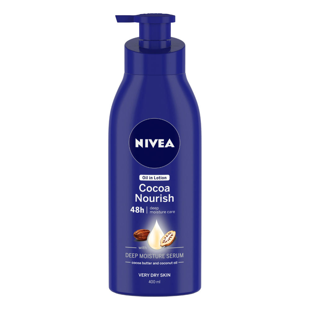 NIVEA Body Lotion for Very Dry  Cocoa Nourish, with Coconut Oil & Cocoa Butter (400ml)
