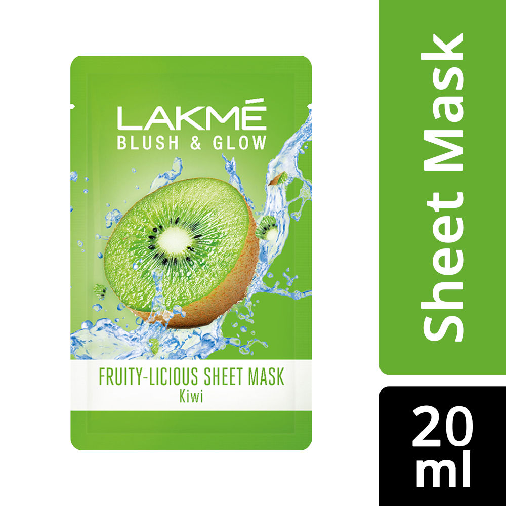 Lakme Blush & Glow Sheet Mask - Kiwi (20ml)