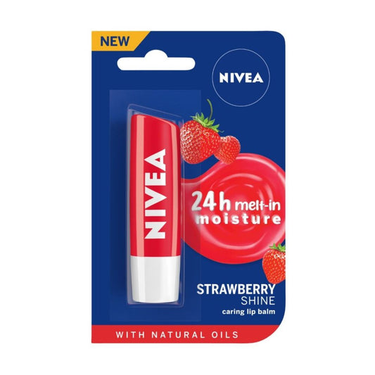 NIVEA Lip Balm - Fruity Strawberry Shine (4.8gm)