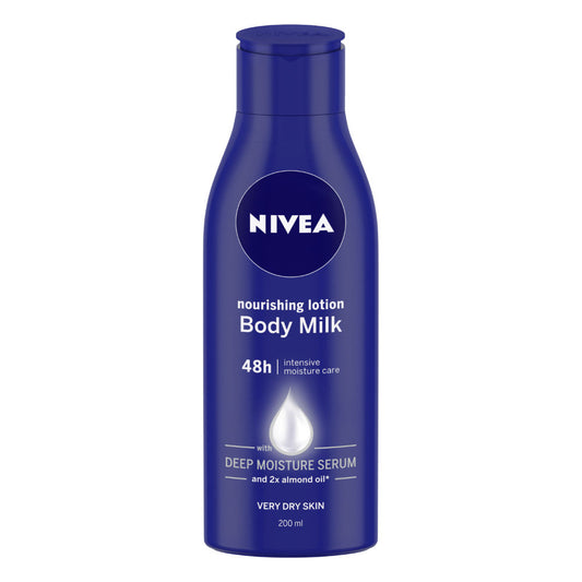 NIVEA Body Lotion Nourishing Body Milk - For Very Dry Skin (200ml)