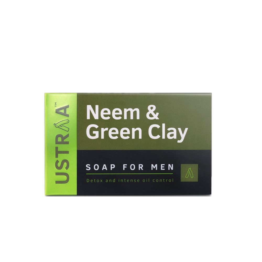 Ustraa Neem & Green Clay Soap For Men 100g