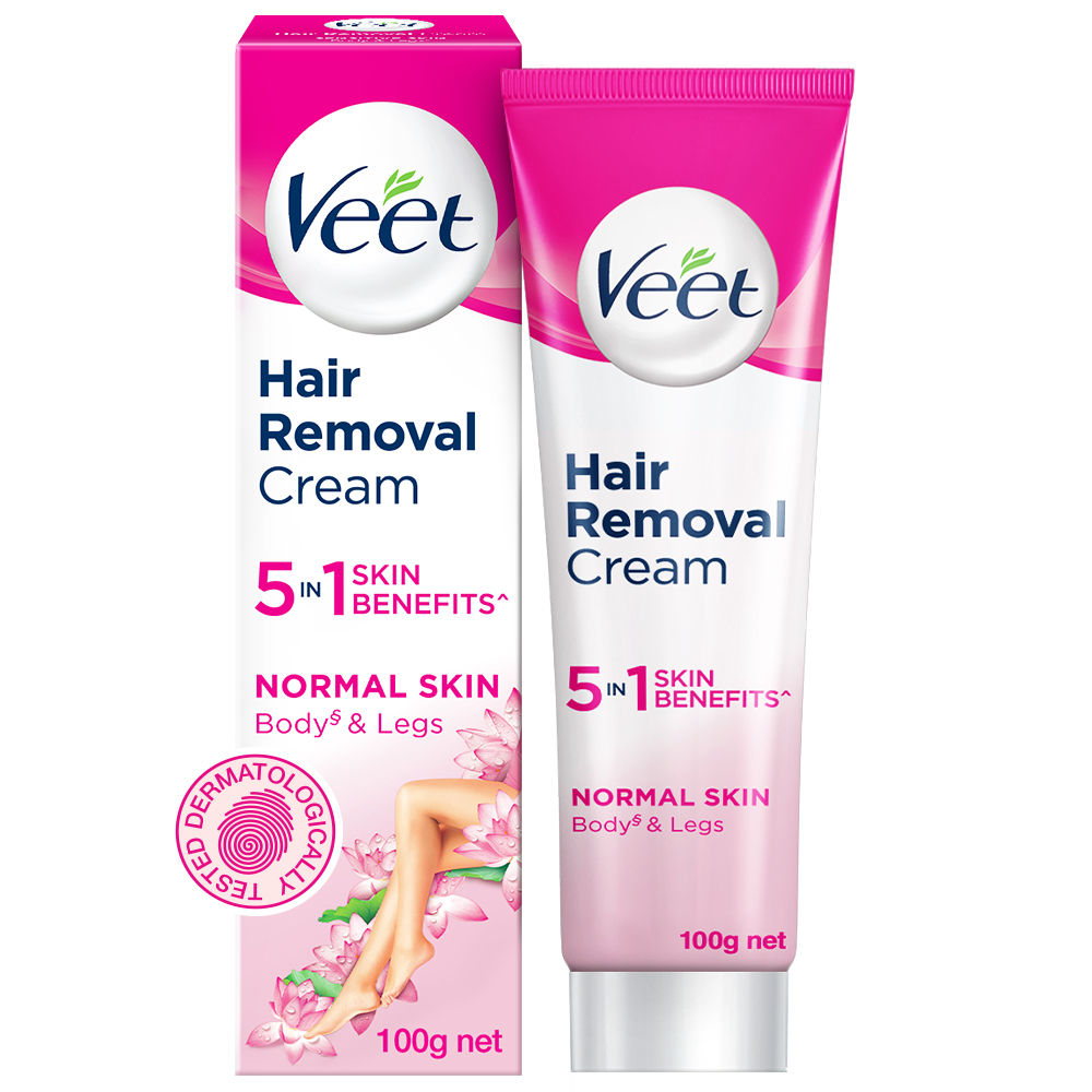 Veet 5 In 1 Skin Benefits Hair Removal Cream- Normal Skin (100g)