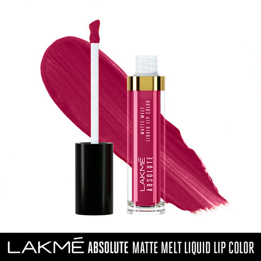 Lakme Absolute Matte Melt Liquid Lip Color - Revenge Red (6ml)