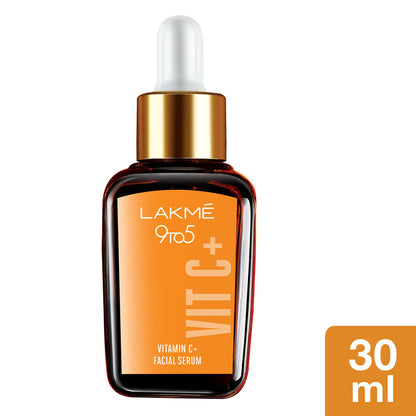 Lakme 9 to 5 Vitamin C+ Face Serum with 100% Real Kakadu Plum Extract For Nourished Skin (30ml)