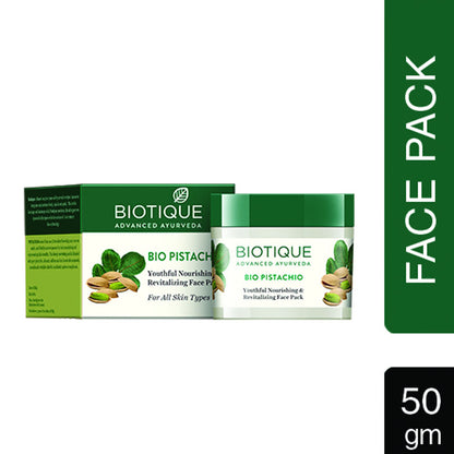 Biotique Bio Pistachio Youthful Nourishing & Revitalizing Face Pack (50gm)