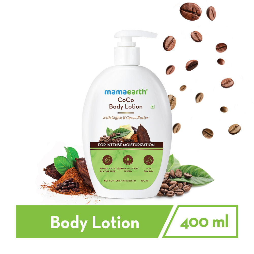 Mamaearth CoCo Body Lotion With Coffee and Cocoa for Intense Moisturization (400ml)