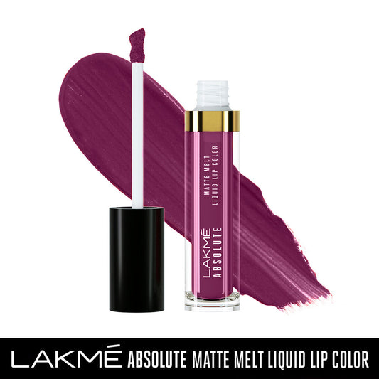 Lakme Absolute Matte Melt Liquid Lip Color - Purple Underground (6ml)