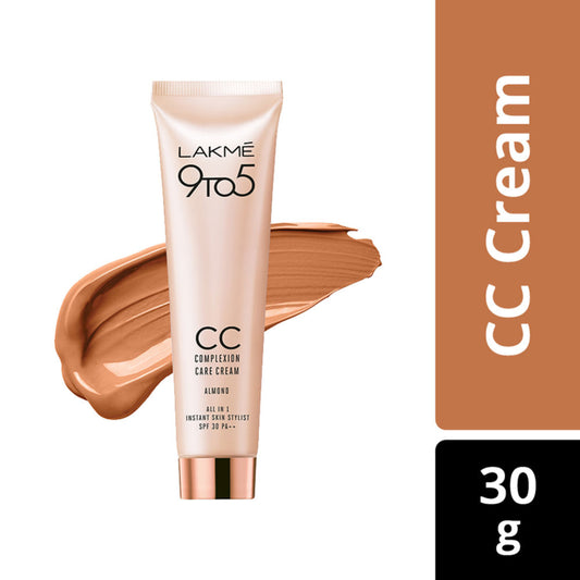 Lakme 9 to 5 Complexion Care CC Cream SPF 30 PA++ - Almond (30g)
