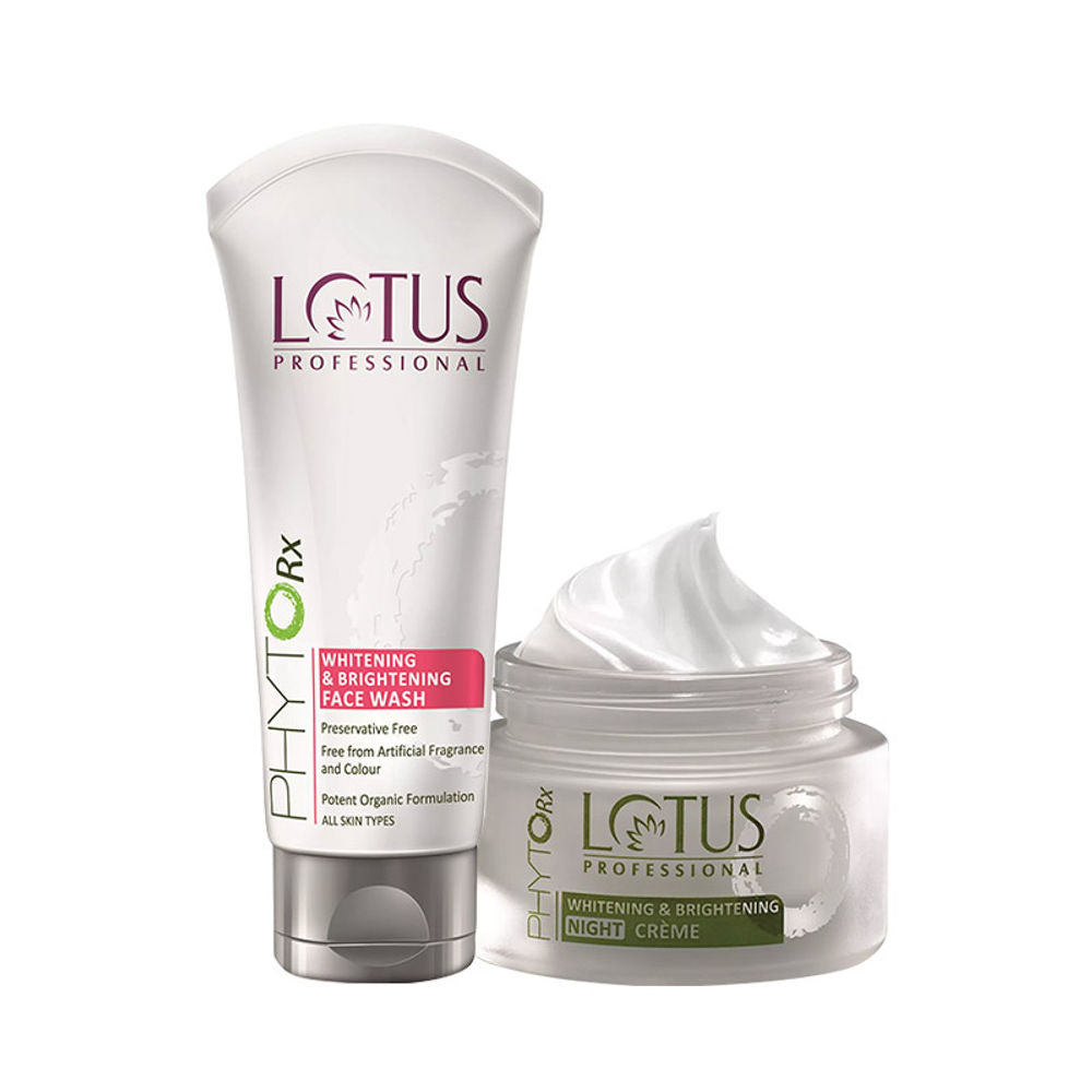 Lotus Professional Phyto-Rx Whitening & Brightening Face Wash & Night Crème Combo