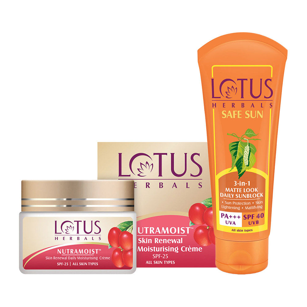 Lotus Herbals Moisturising Cream & Sunscreen Combo