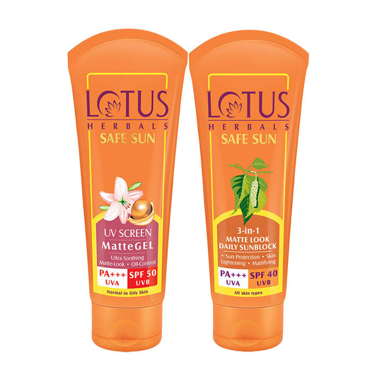 Lotus Herbals Safe Sun Sunscreen Combo (SPF 40 & SPF 50)