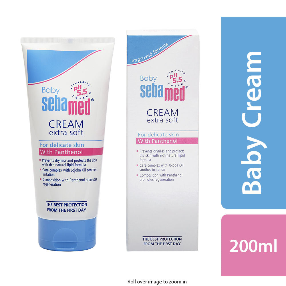 Sebamed Baby Cream Extra Soft (PH5.5) For delicate skin with Panthenol (200ml)