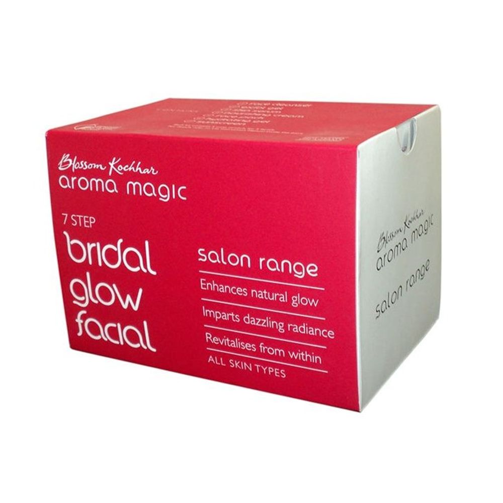 Aroma Magic 7 Step Bridal Glow Facial Kit Salon Range (All Skin Types) (18ml+20gm)
